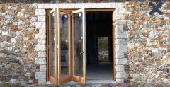 Oak bi-fold 3 door set and frame