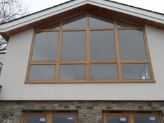 traditional wooden oak flush casement windows