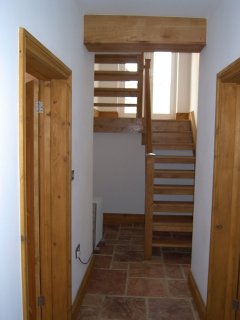 Oak wooden Open Tread Staircase