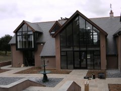 softwood painted entrance screen french doors double doors