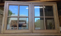 Traditional Oak casement window stick on glazing beads