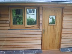 Oak TG&V External Door and Frame