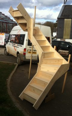 Softwood Dogleg Staircase