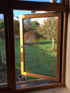 two 2 colour painted softwood flush casement window hi performance friction hinges part q building regulations