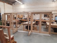 Solid wooden Oak 6 Door Bi-Fold Set 